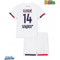 Paris Saint-Germain Desire Doue #14 Bortedraktsett Barn 2025-26 Kortermet (+ Korte bukser)